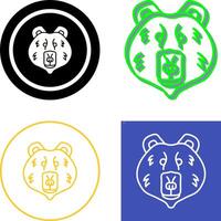 Polar Bear Icon Design vector