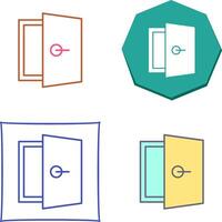 diseño de icono de puerta vector