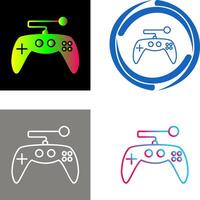 único juego de azar controlar icono diseño vector