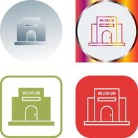 Museum Building Icon Design vector