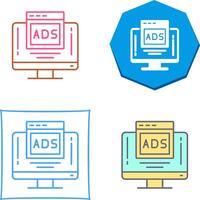 digital publicidad icono diseño vector