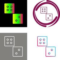 Unique Dice Icon Design vector