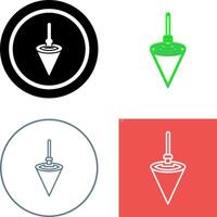 Plumb Bob Icon Design vector