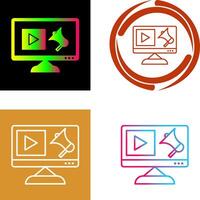 único digital márketing icono diseño vector