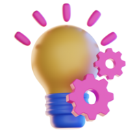 Idea Generationbusiness object illustration 3d png