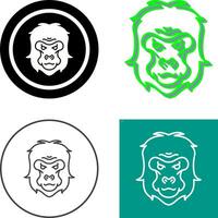 Gorilla Icon Design vector