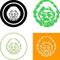 Orangutan Icon Design vector