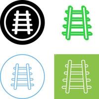 Train Tracks Icon Design vector