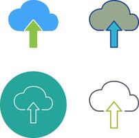 Upload to Cloud Icon Design vector