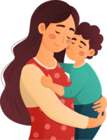 Mutter und Kind zum schmücken Mutter Tag Karikatur Charakter Liebe Illustration Design png