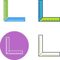 square Ruler Icon Design vector