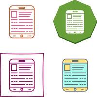 Ebook Icon Design vector