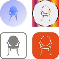 Ancient Chair Icon Design vector