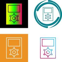 Unique Portfolio Management Icon Design vector