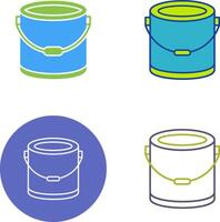 Paint Bucket Icon Design vector