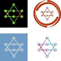 Unique Networks Icon Design vector