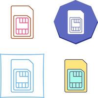 Sim Card Icon Design vector