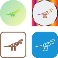 Dinosaur Icon Design vector