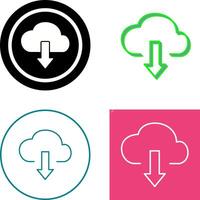 Download from Cloud Icon Design vector