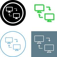 Sharing Systems Icon Design vector