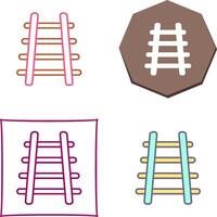 Train Tracks Icon Design vector