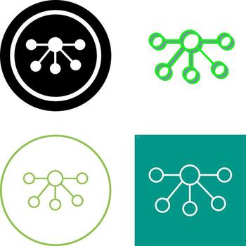 Nodes Icon Design vector