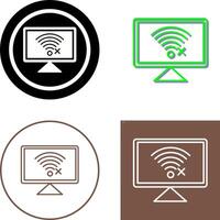 Disconnected Network Icon Design vector