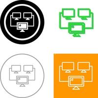 Connected Systems Icon Design vector