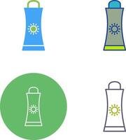Sunblock Cream Icon Design vector