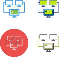 Connected Systems Icon Design vector