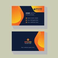 Professional business card design template vector