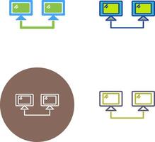 Connected Systems Icon Design vector