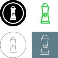 Sunblock Cream Icon Design vector