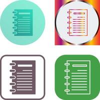 Notepad Icon Design vector