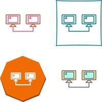 Connected Systems Icon Design vector