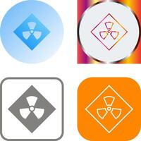 Radiation Icon Design vector