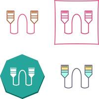 Internet Cable Icon Design vector