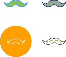 diseño de icono de bigote vector