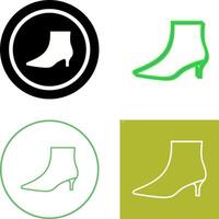 Boots with Heels Icon Design vector