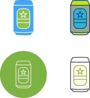 Beer Can Icon Design vector