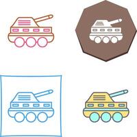 infantería tanque icono diseño vector