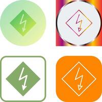 High Voltage Icon Design vector