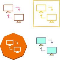 Sharing Systems Icon Design vector