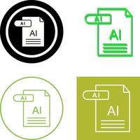 AI Icon Design vector