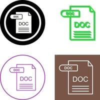 DOC Icon Design vector