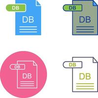 DB Icon Design vector