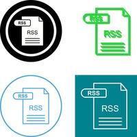 diseño de icono de rss vector