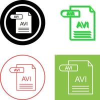 AVI Icon Design vector