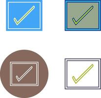 Checkbox Icon Design vector