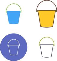 Water Bucket Icon Design vector